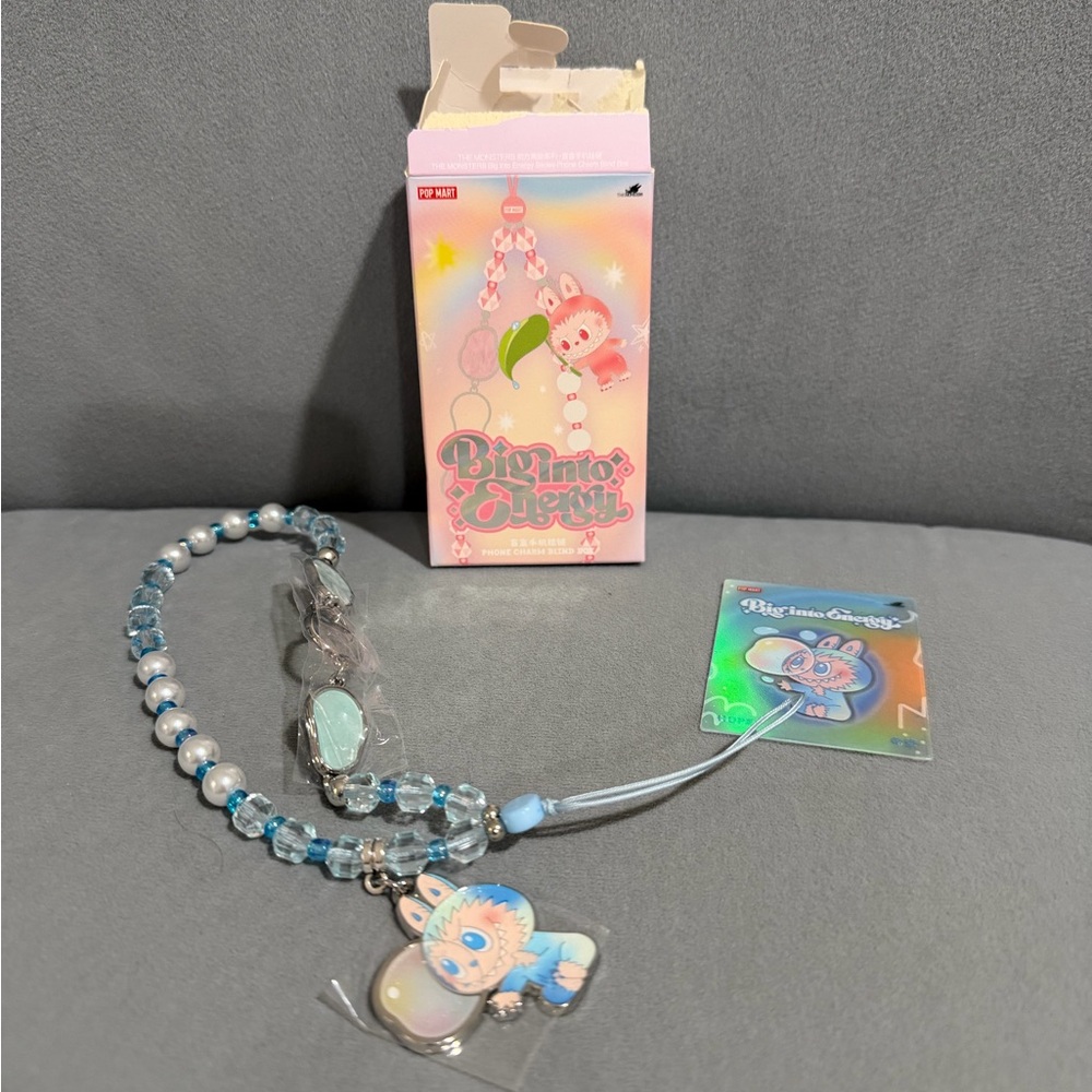 Labubu Big into Energy Phone Charm